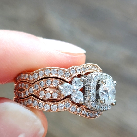 Neil Lane Engagement Ring with 2 Bands - Picture 1 of 10